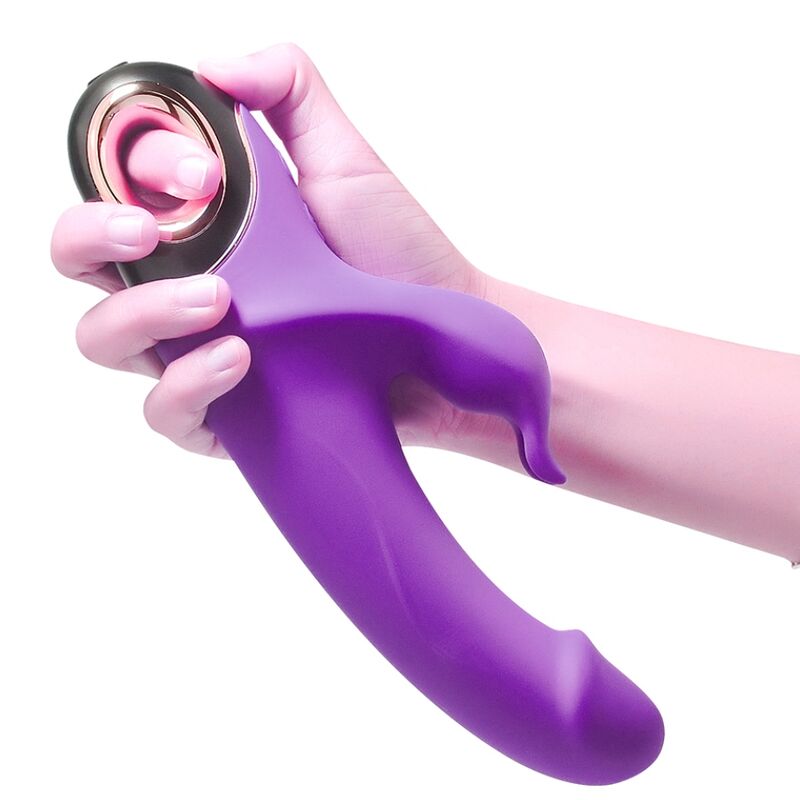 ARMONY - MEDIDOR VIBRADOR DILDO CONEJO MORADO