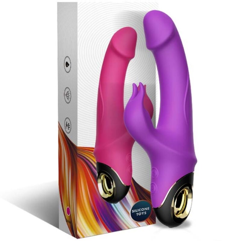 ARMONY - MEDIDOR VIBRADOR DILDO CONEJO MORADO