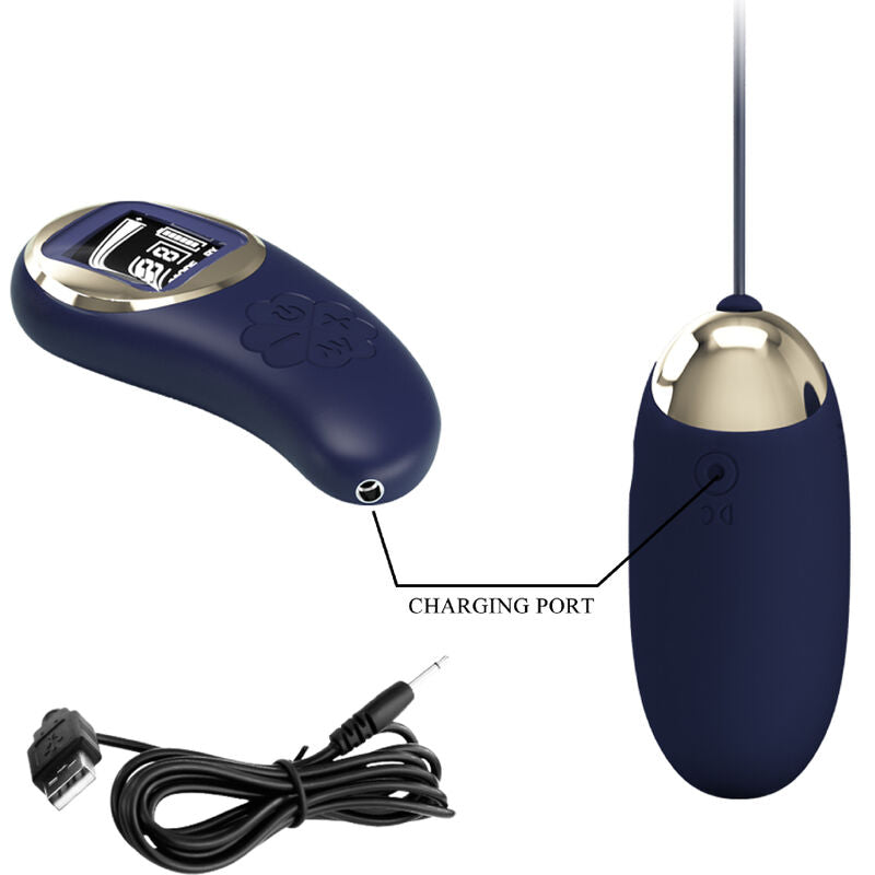 PRETTY LOVE - HUEVO VIBRADOR MINA CONTROL REMOTO AZUL