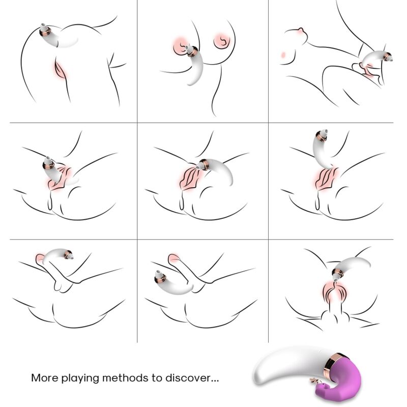 ARMONY - SWEETMOON VIBRADOR PARA LAMER EL CLÍTORIS Y EL PUNTO G ROSADO