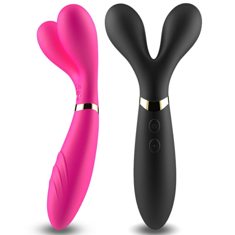 ARMONY - MASAJEADOR Y-WAND Y VIBRADOR DOBLE CABEZAL FUCSIA