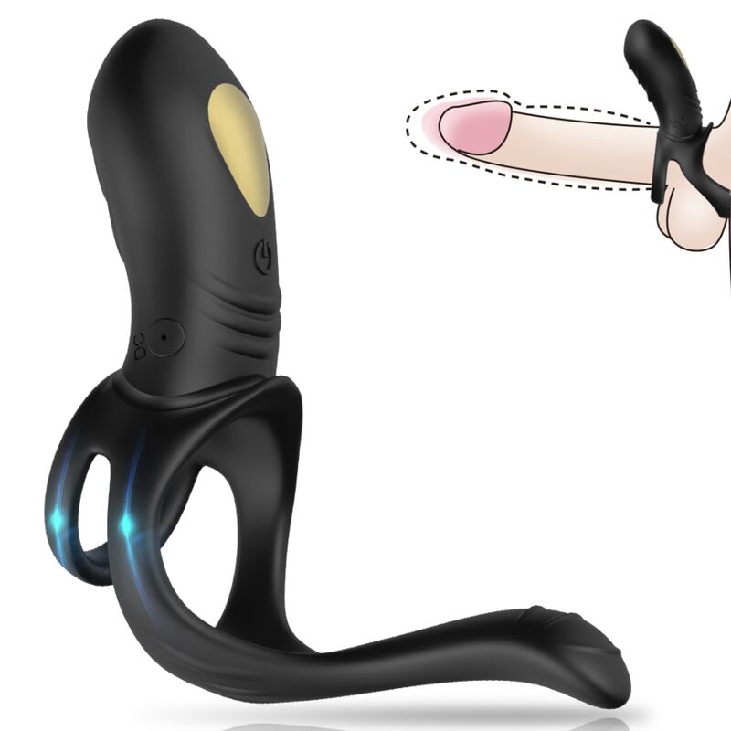 ARMONY - JOY JUMPER RING VIBRATOR FOR COUPLES AND BLACK ANAL PLUG