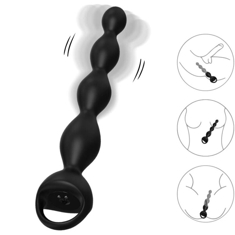 ARMONY - PLUG ANAL VIBRADOR NEGRO PARA DEDOS