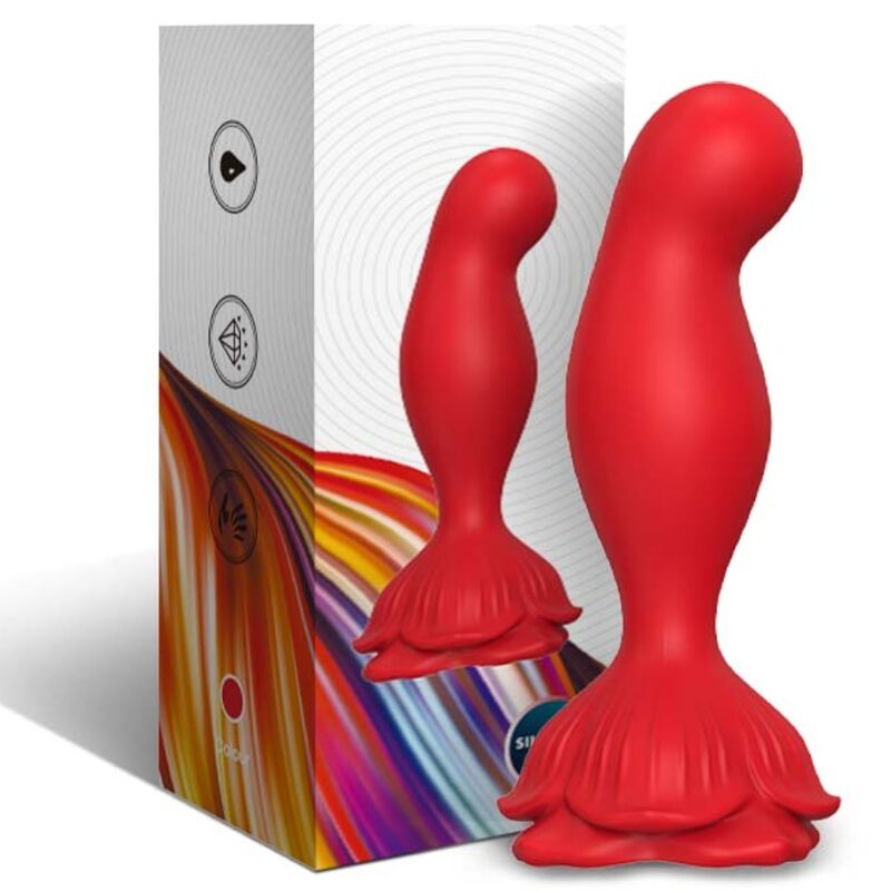 ARMONY - VIBRADOR ROSA Y PLUG ANAL CON CONTROL REMOTO ROJO