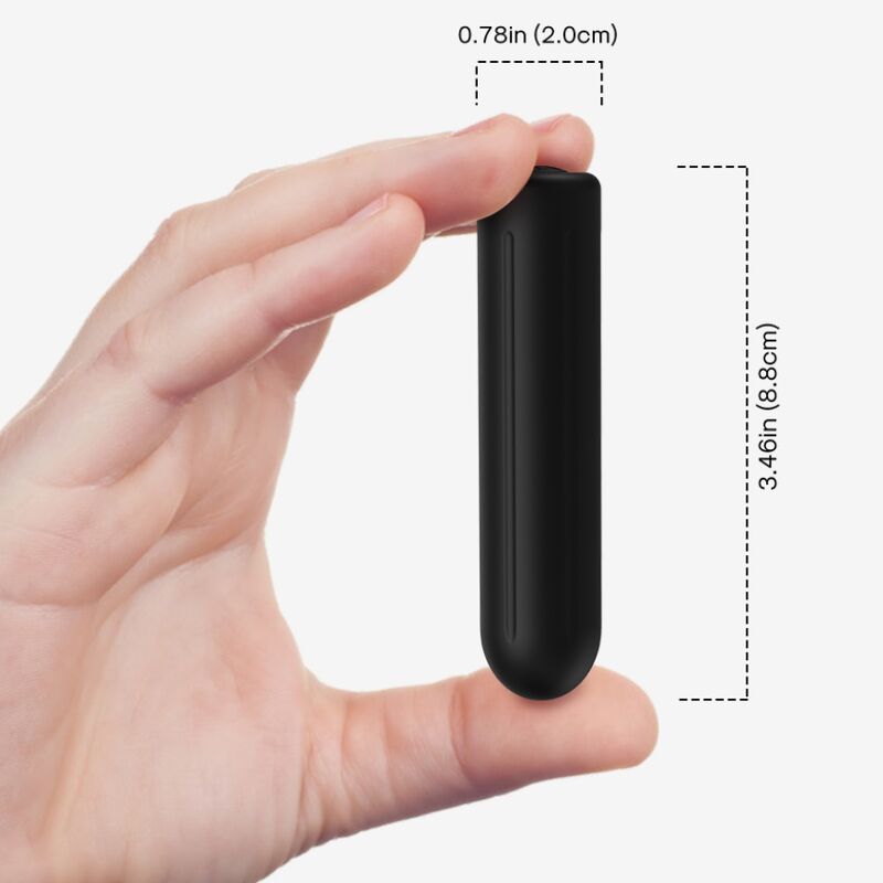 WARHEAD VIBRADOR BALA CONTROLE REMOTO PRETO 2 CM X 8.8 CM