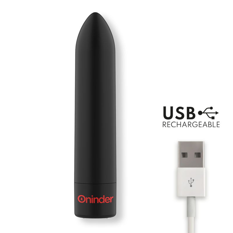BERLIN BULLET VIBRADOR PRETO 9 MODOS 8,5 X 2 CM   APLICATIVO GRATUITO
