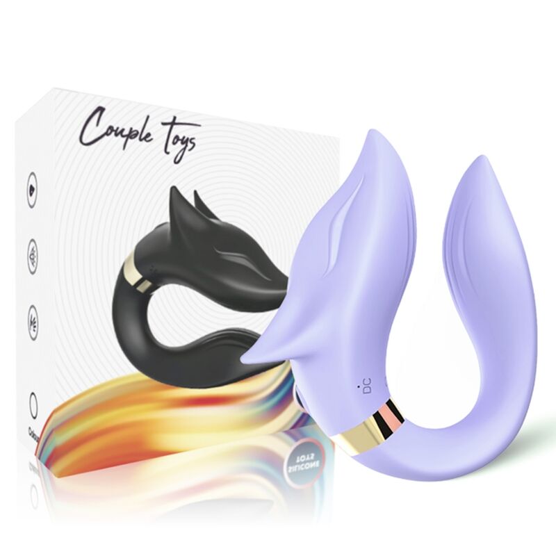 ARMONY - VIBRADOR FOX PARA PAREJAS CON CONTROL REMOTO MORADO
