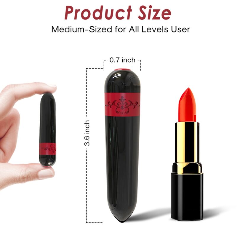 VIBRADOR ROCKET BULLET CONTROL REMOTO NEGRO