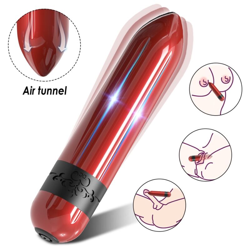 FOGUETE VIBRADOR BALA CONTROLE REMOTO FÚCSIA