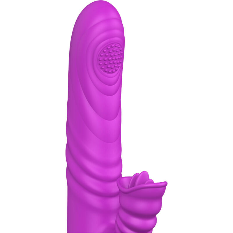 ARMONY - ANGELIA VIBRADOR MULTIFUNCIÓN CON LENGUA ESTIMULANTE, EFECTO CALOR VIOLETA