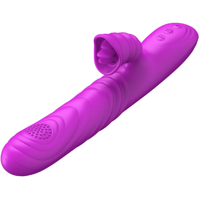 ARMONY - ANGELIA VIBRADOR MULTIFUNCIÓN CON LENGUA ESTIMULANTE, EFECTO CALOR VIOLETA