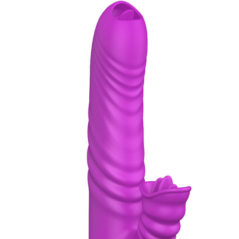 ARMONY - ANGELIA VIBRADOR MULTIFUNCIÓN DOBLE LENGUA EFECTO CALOR VIOLETA