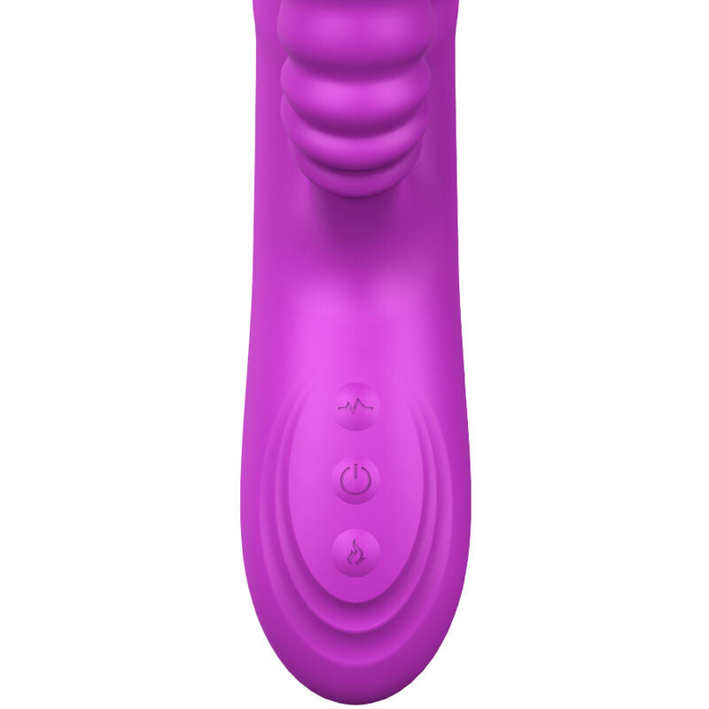 ARMONY - ANGELIA VIBRADOR MULTIFUNCIÓN DOBLE LENGUA EFECTO CALOR VIOLETA