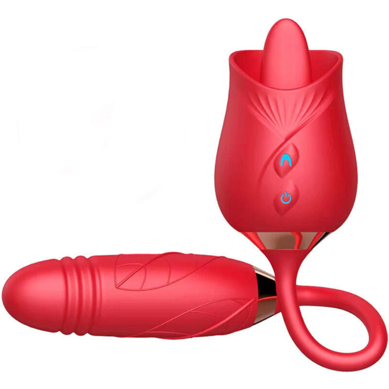 ARMONY - DELIGHT FLOWER VIBRATOR AND IMPULSE WITH RED TONGUE