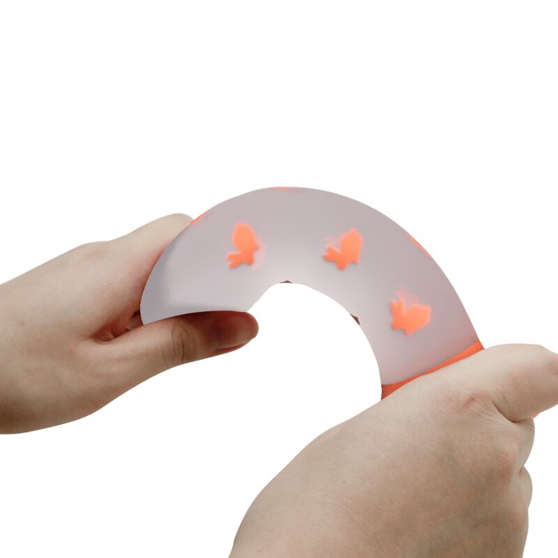 PRETTY LOVE - DILDO MÁGICO NIGHTFALL SIN VIBRACIÓN, NARANJA LUMINOSO