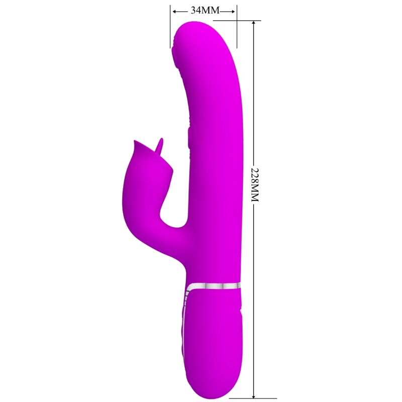 PRETTY LOVE - VIBRADOR CONEJO PARA LAMER FUCSIA