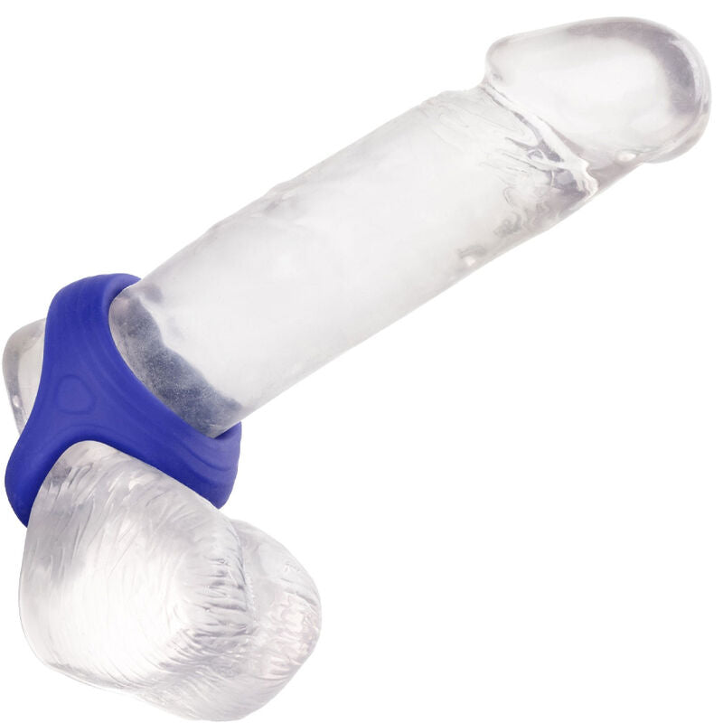 CALEXOTICS - ANILLO DOBLE DE BOLA PARA GALLO ADMIRAL AZUL