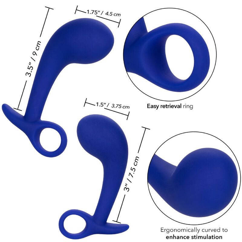 CALEXOTICS - ADMIRAL SET DE 2 PLUG ANAL AZUL