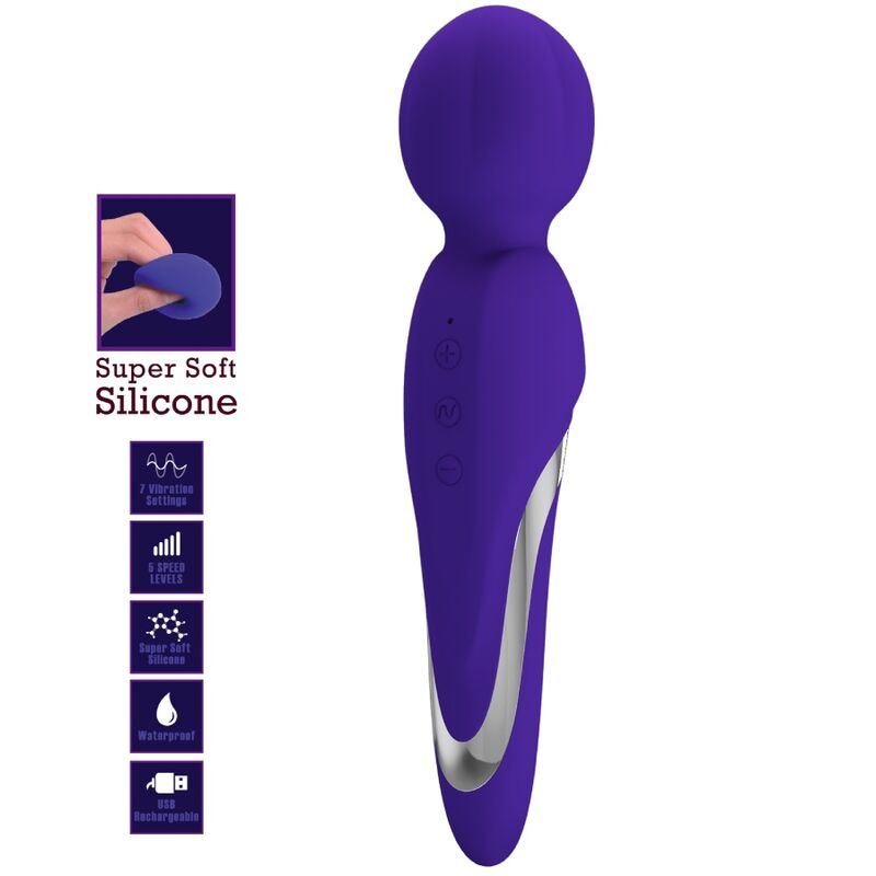 PRETTY LOVE - WALTER VIBRATING WAND PURPLE