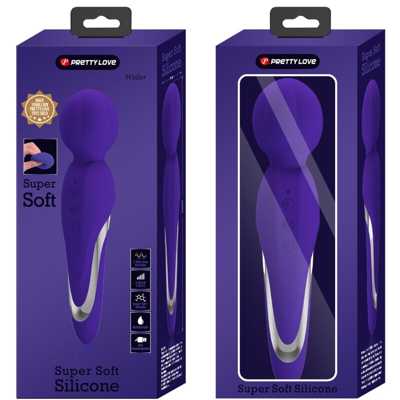 PRETTY LOVE - WALTER VIBRATING WAND PURPLE