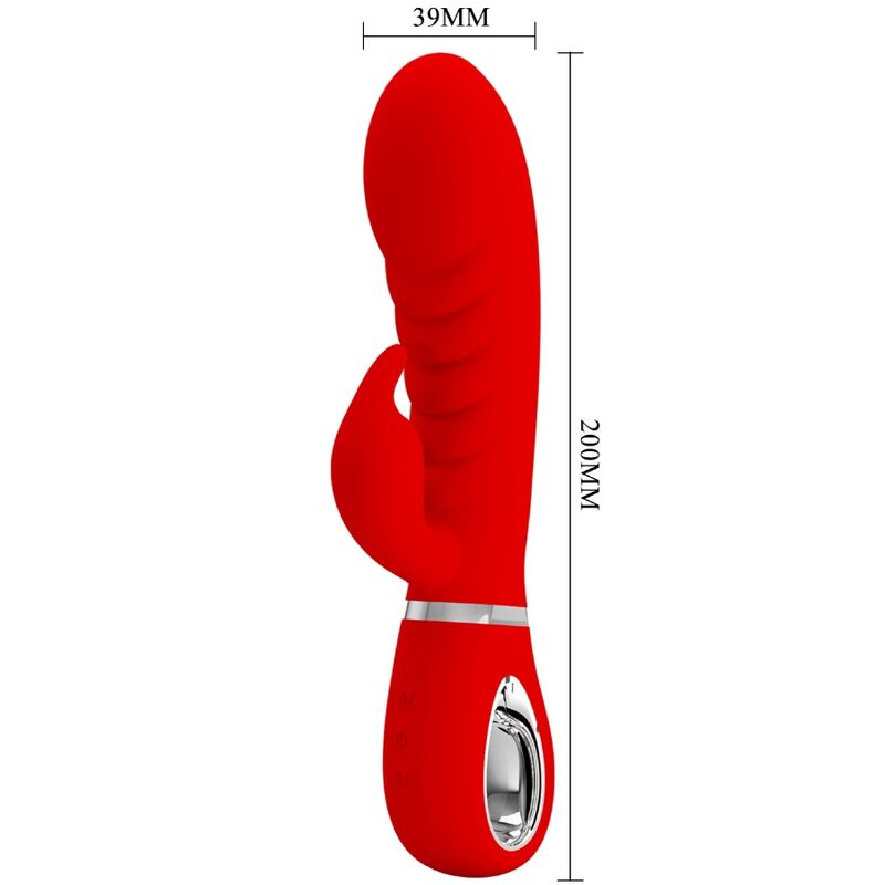 PRETTY LOVE - VIBRADOR MULTIFUNCIÓN PUNTO G ROJO PRESCOTT