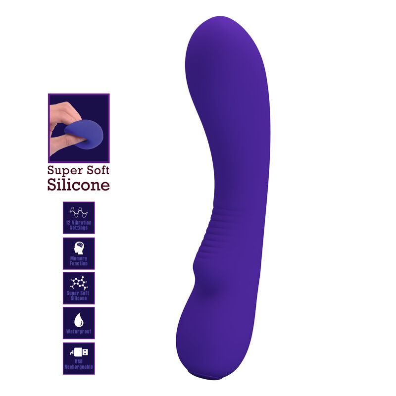 PRETTY LOVE - VIBRADOR RECARGABLE PRESCOTT PÚRPURA