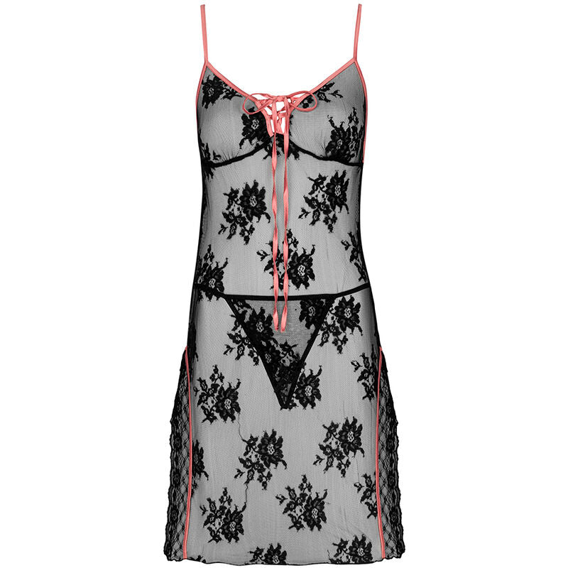 LIVCO CORSETTI FASHION - CAMISA KARONIN LC 90628 + BRAGUITA NEGRA L/XL