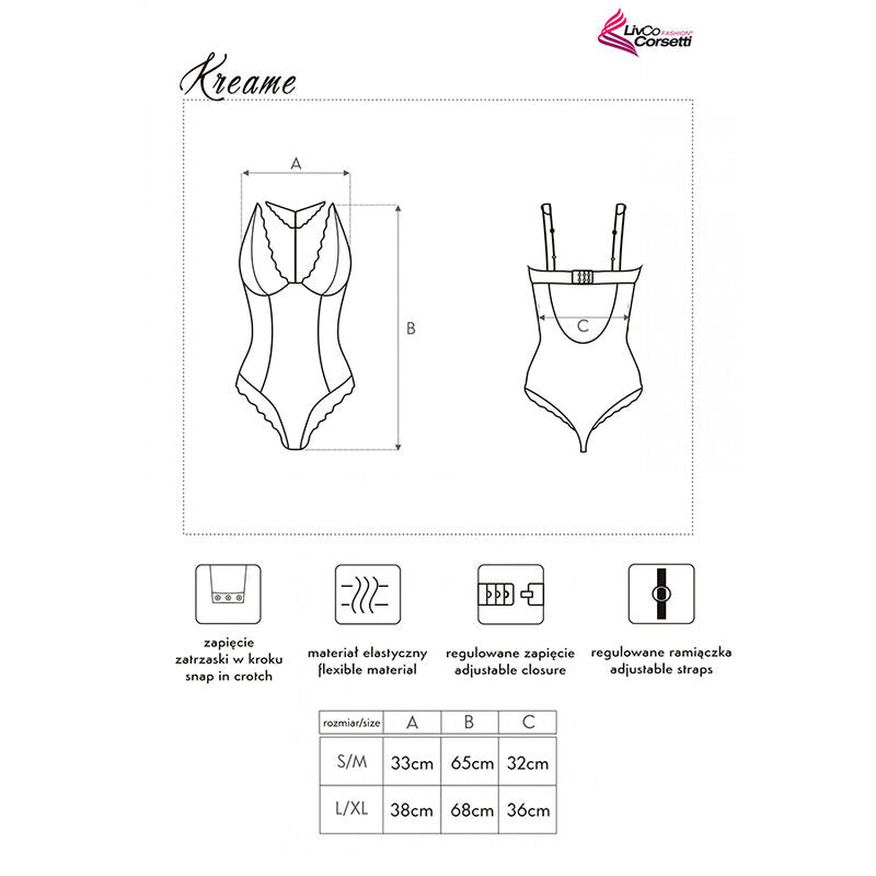 LIVCO CORSETTI MODA - KREAME LC 90546 CUERPO NEGRO