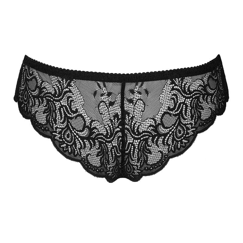 LIVCO CORSETTI FASHION - LOVE STORY LC 90679 PANTALÓN NEGRO SIN ENTREPIERNA L/XL