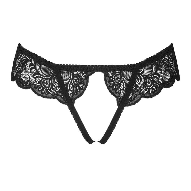 LIVCO CORSETTI FASHION - LOVE STORY LC 90679 PANTALÓN NEGRO SIN ENTREPIERNA L/XL