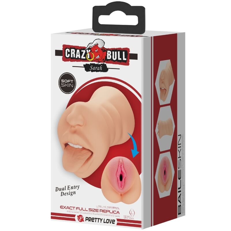 CRAZY BULL - MASTURBADOR VAGINA DOBLE ENTRADA SARAH