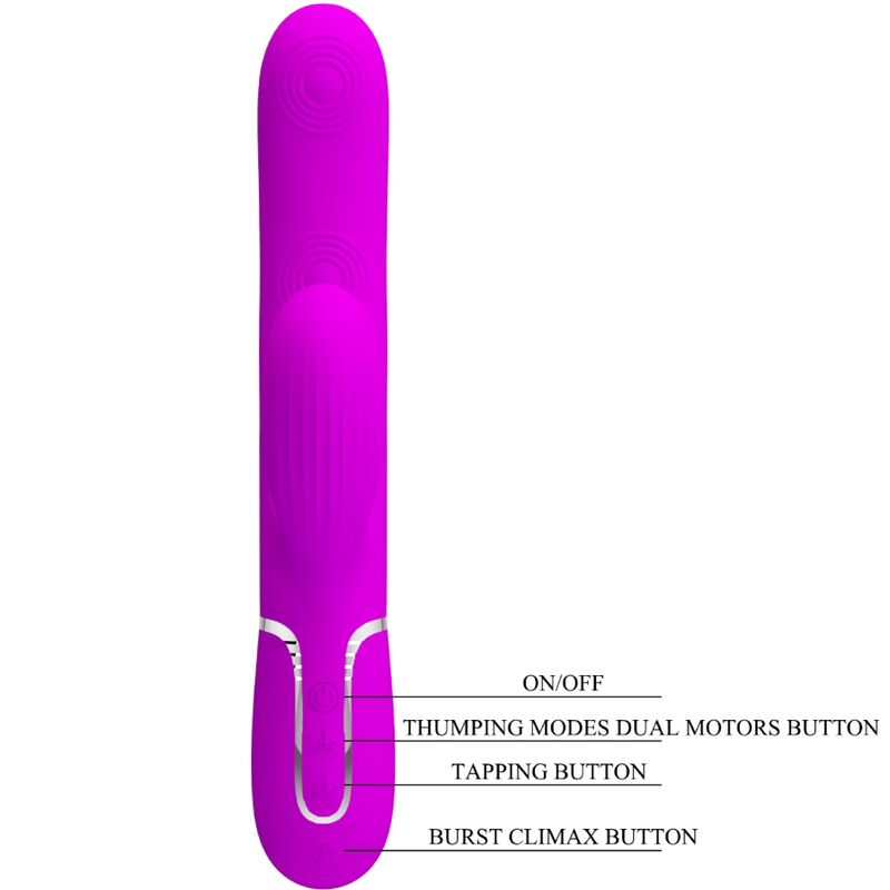 PRETTY LOVE - PERLITA MULTIFUNCTION 3 IN 1 VIBRATOR G-SPOT VIOLET