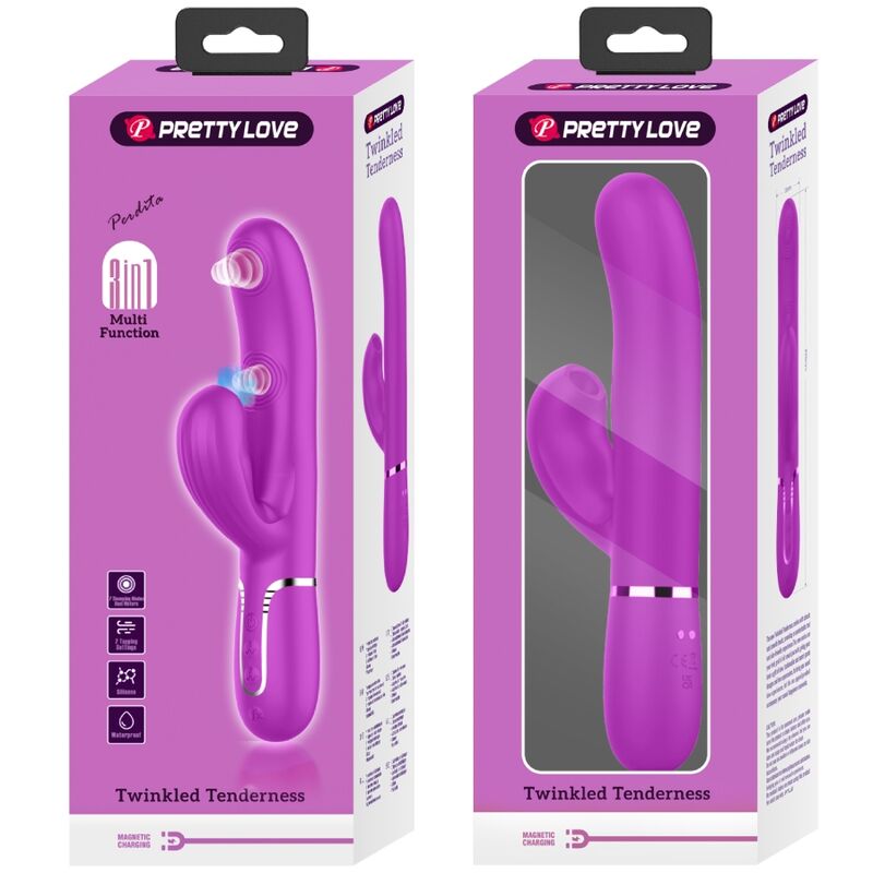PRETTY LOVE - PERLITA MULTIFUNCTION 3 IN 1 VIBRATOR G-SPOT VIOLET