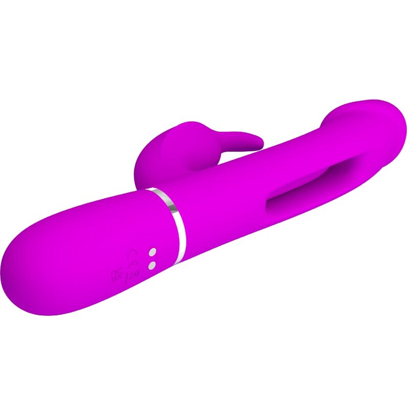 PRETTY LOVE - DEJON RABBIT VIBRATOR 3 IN 1 MULTIFUNCTION FUCHSIA
