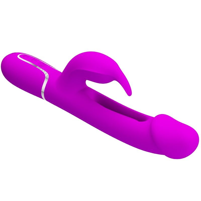 PRETTY LOVE - DEJON RABBIT VIBRATOR 3 IN 1 MULTIFUNCTION FUCHSIA