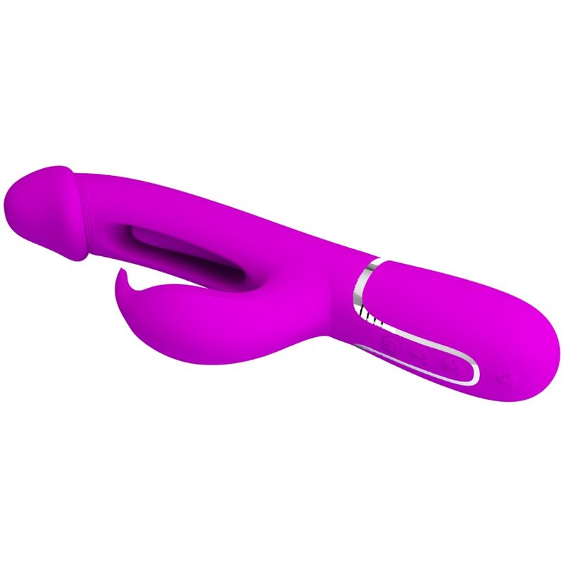 PRETTY LOVE - DEJON RABBIT VIBRATOR 3 IN 1 MULTIFUNCTION FUCHSIA