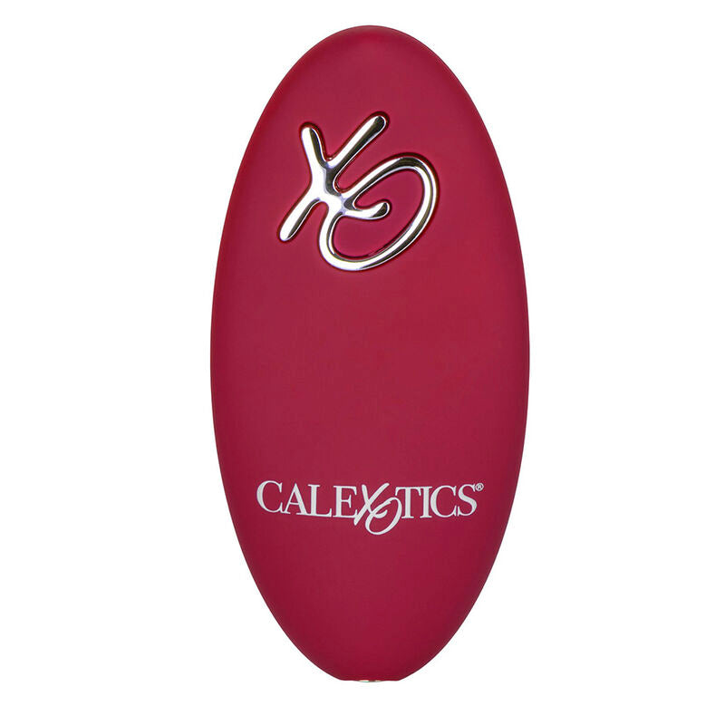 CALEXOTICS - MASAJEADOR DE MONTURA CON MOTOR DUAL Y CONTROL REMOTO ROJO
