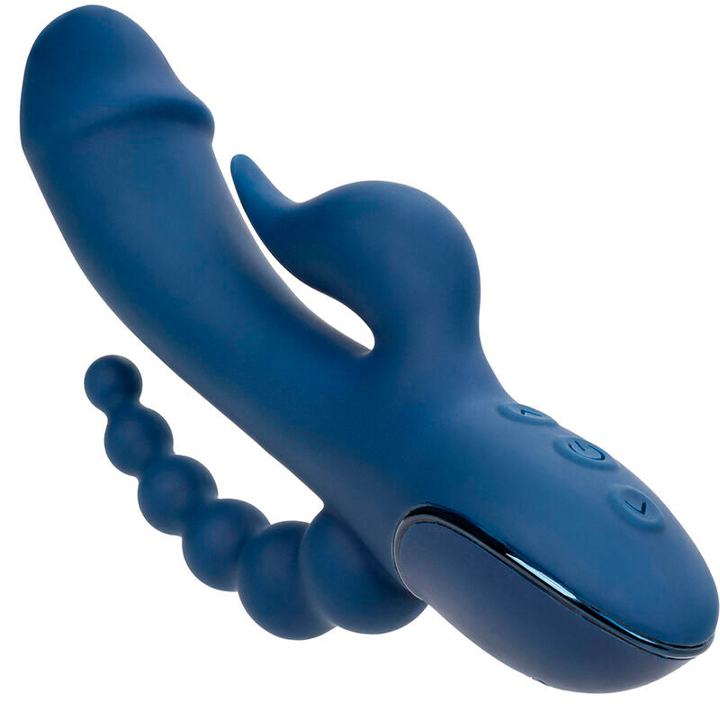 CALEXOTICS - VIBRADOR TRIPLE ORGASMO AZUL