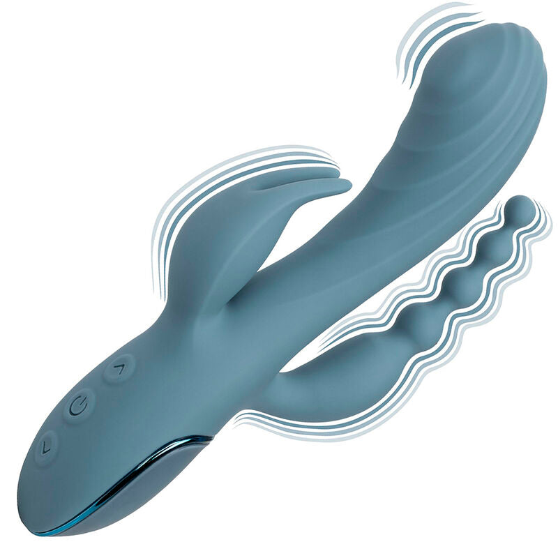 CALEXOTICS - VIBRADOR TRIPLE ECSTASY GRIS