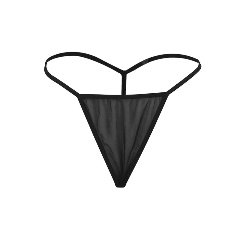 SUBBLIME - BABYDOLL EN TEJIDO DE TUL CON ENCAJE Y DETALLE DE FLORES NEGRO S/M
