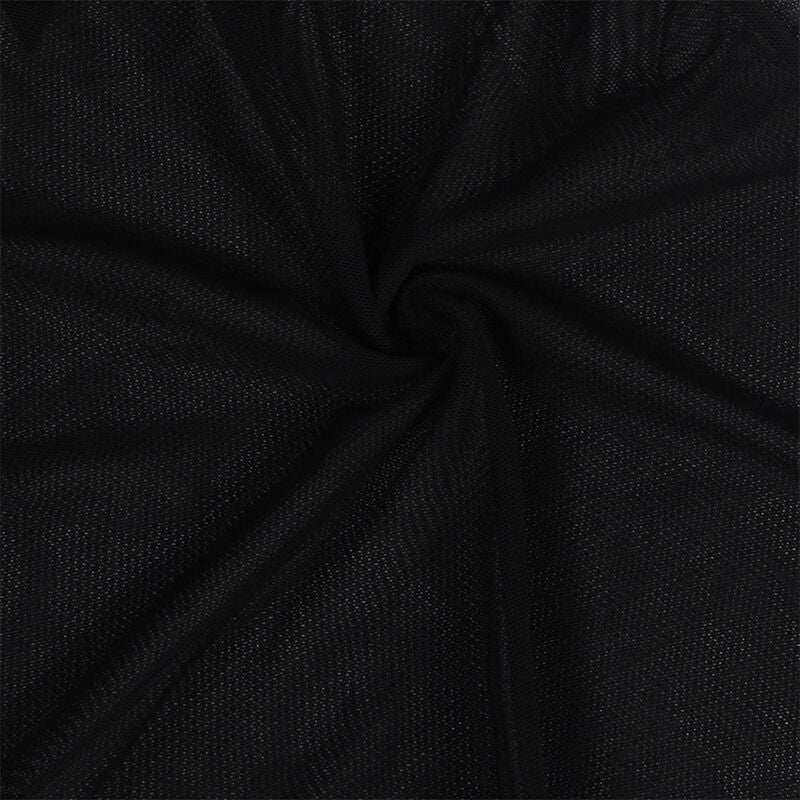 SUBBLIME - BABYDOLL EN TEJIDO DE TUL CON ENCAJE Y DETALLE DE FLORES NEGRO S/M