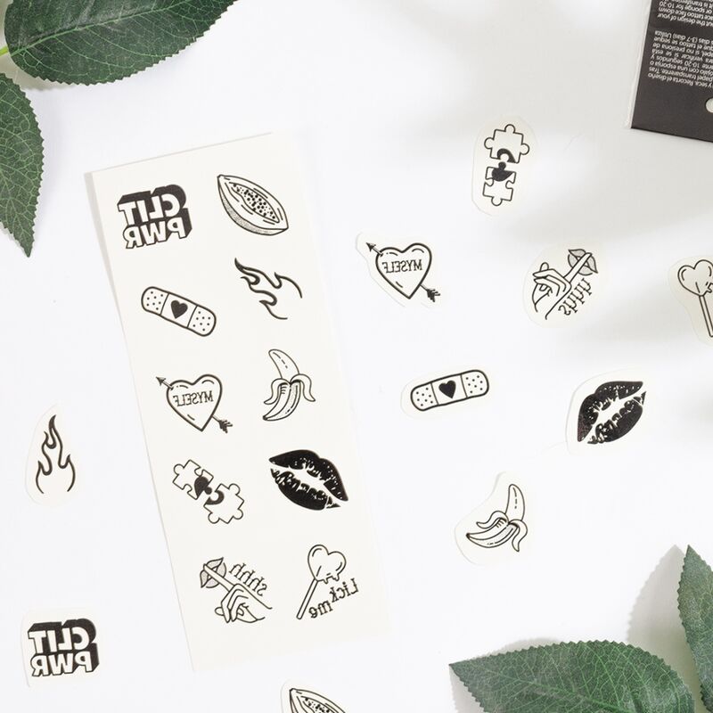 SECRET PLAY - SET DE 10 TATUAJES TEMPORALES DE LA COLECCIÓN SWEETS