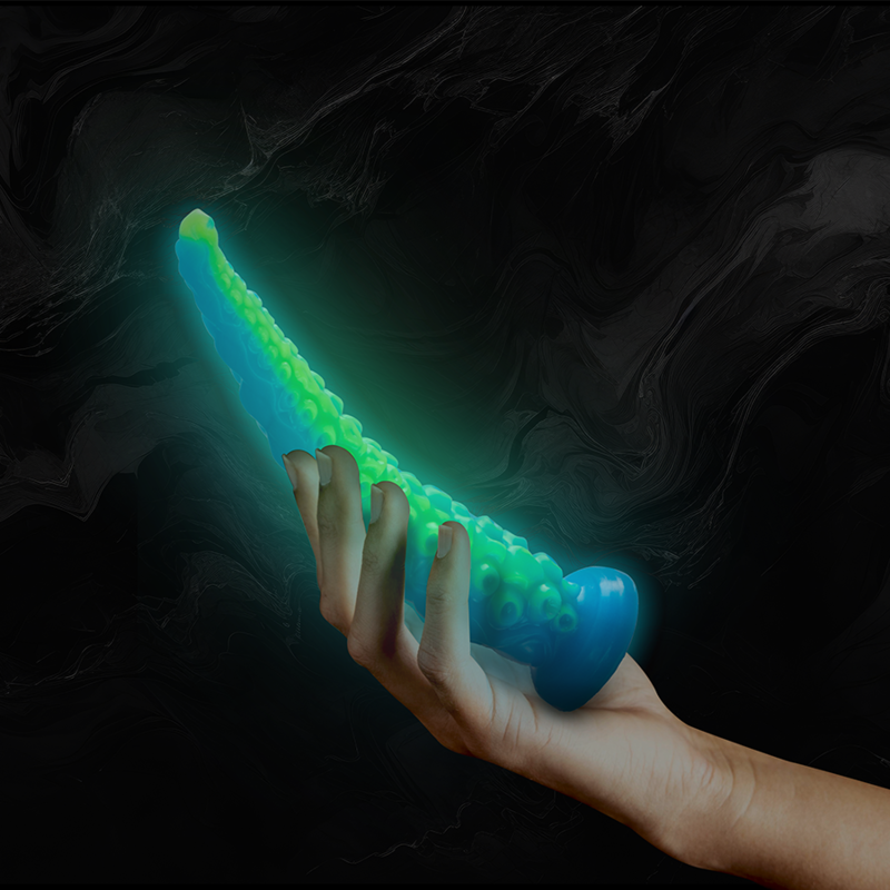EPIC - SCYLLA FLUORESCENT THIN TENTICAL DILDO SMALL SIZE