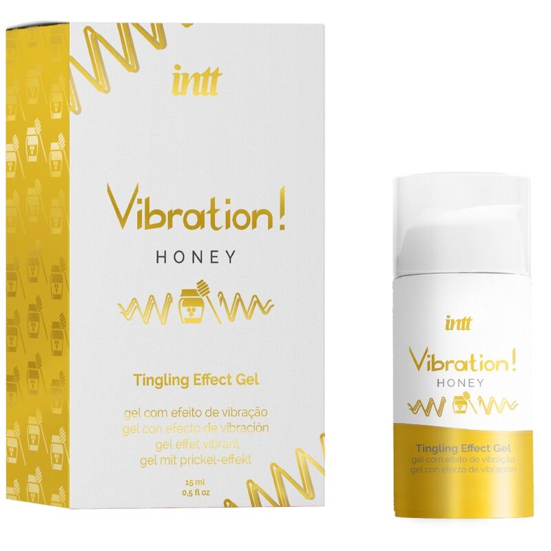 INTT - POTENTE ESTIMULANTE ÍNTIMO LÍQUIDO GEL VIBRADOR MIEL 15 ML