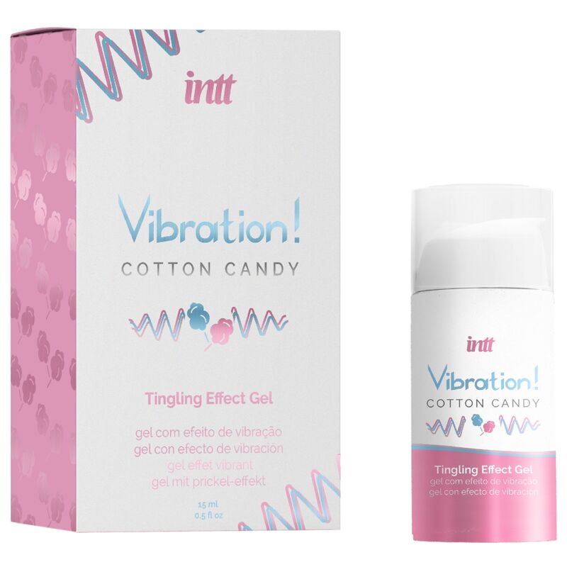 INTT - POTENTE ESTIMULANTE ÍNTIMO GEL LÍQUIDO VIBRANTE ALGODÓN DE AZÚCAR 15 ML