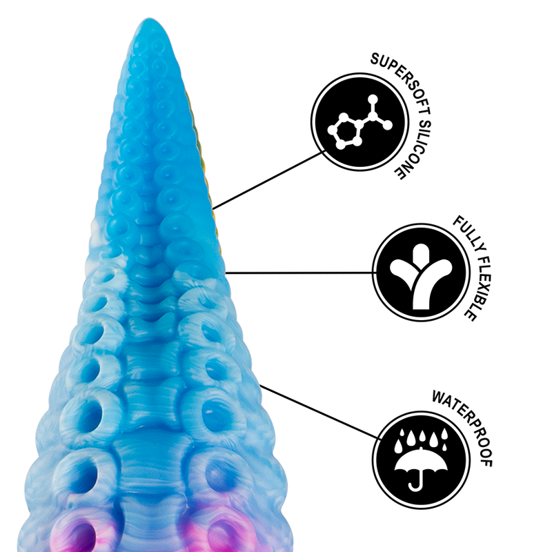 ÉPICO - DILDO PHORCYS TENTÁCULO AZUL TAMAÑO GRANDE