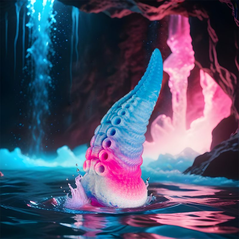 ÉPICO - DILDO PHORCYS TENTÁCULO AZUL TAMAÑO GRANDE