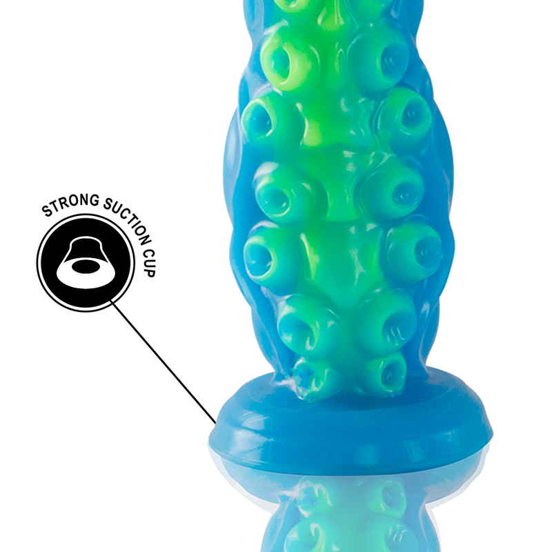 EPIC - SCYLLA FLUORESCENT THIN TENTICAL DILDO LARGE SIZE