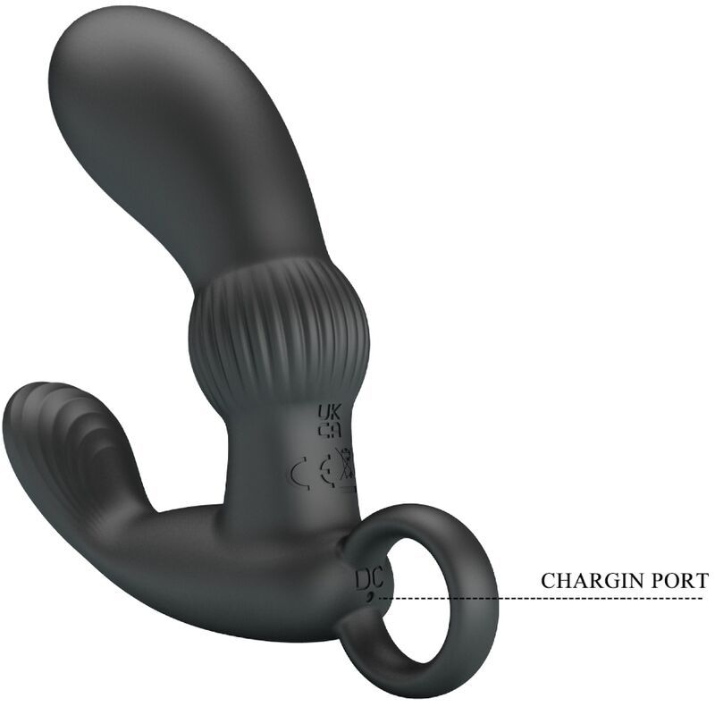 PRETTY LOVE - MASAJEADOR ANAL CON VIBRADOR CAYLA NEGRO