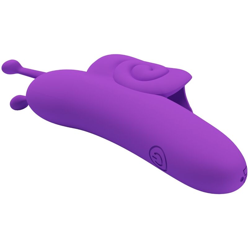 PODEROSO ESTIMULADOR DE DEDOS CARACOL MORADO